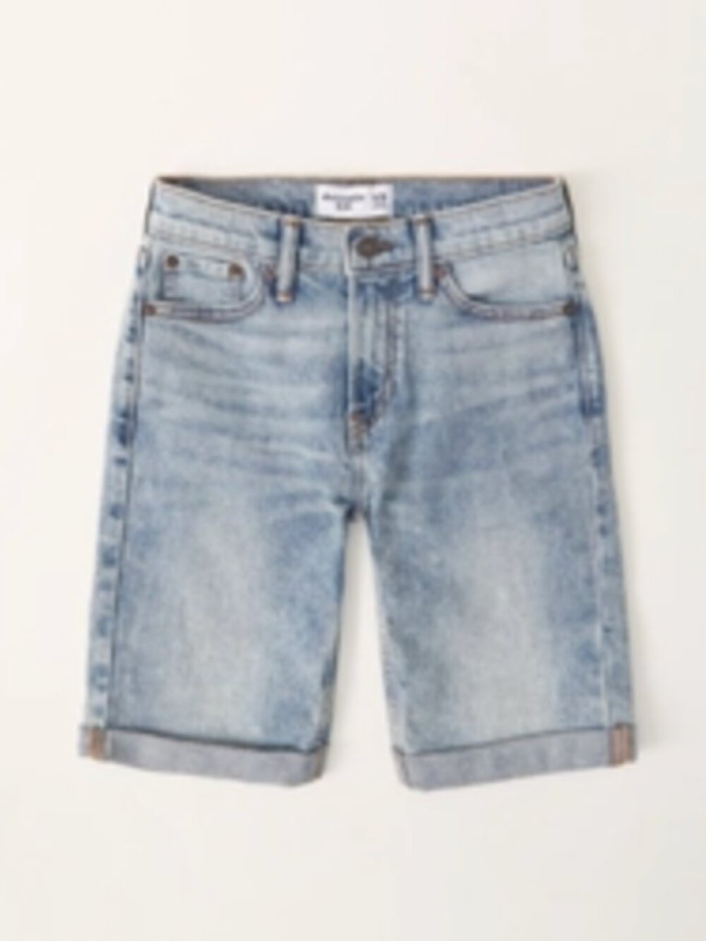 Abercrombie Kids Rolled Hem Denim Shorts 7/8